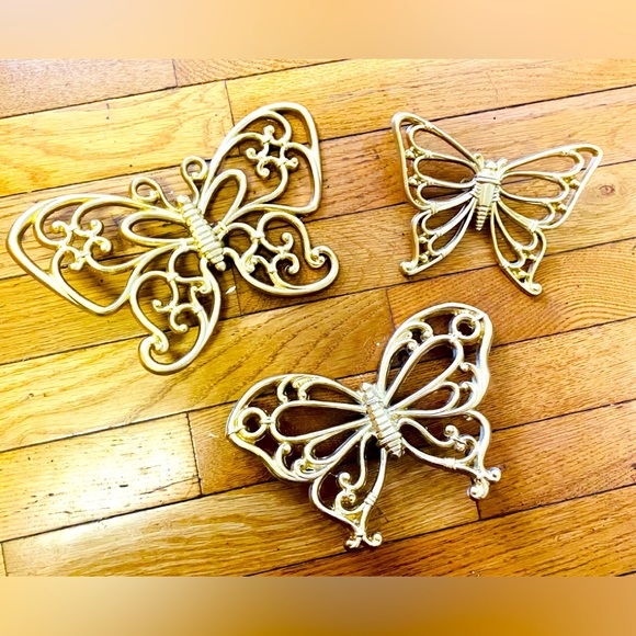 Homco Wall Decor Vintage Mid Century Homco Butterflies Wall Decor